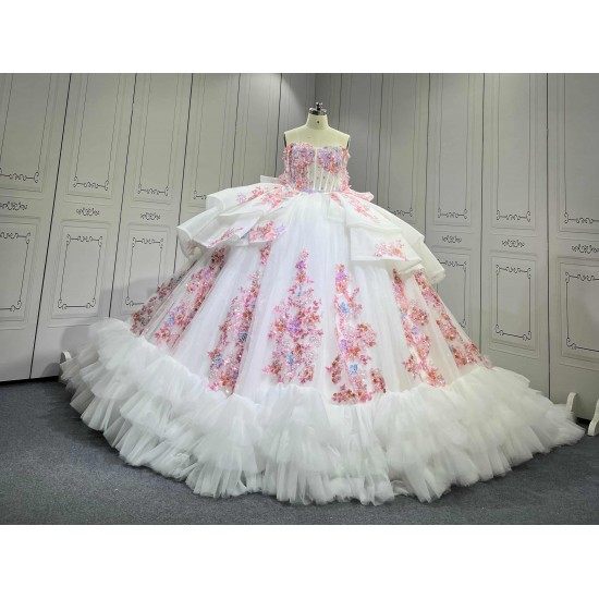 Mumuleo Glitter Champagne Quinceanera Dress Vestidos De Xv Anos Rosa Pink Fifteen Year Old Dress Vestidos De Quince Anos