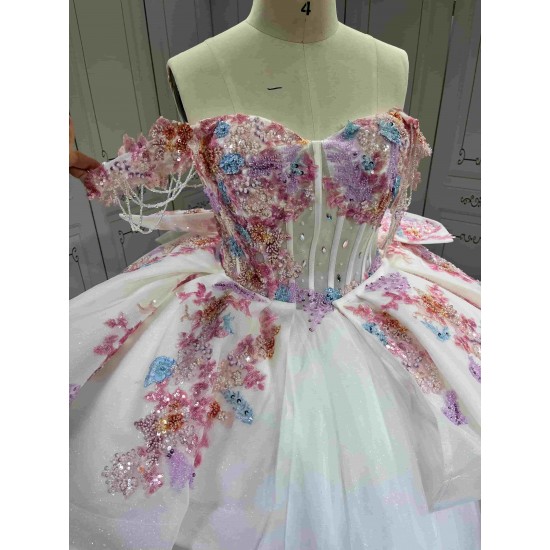 Mumuleo Glitter Champagne Quinceanera Dress Vestidos De Xv Anos Rosa Pink Fifteen Year Old Dress Vestidos De Quince Anos