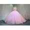 Mumuleo Shiny Pink Ball Gown Floor-Length Quinceanera Dress Chapel Modern Satin Lace Print Natural Waist for Teenagers 2026
