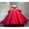 Mumuleo Red Sweetheart Neckline Floor-Length Ball Gown Quinceanera Dress with Chapel Train and Lace Decoration 2026