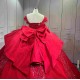 Mumuleo Red Sweetheart Neckline Floor-Length Ball Gown Quinceanera Dress with Chapel Train and Lace Decoration 2026