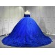 Mumuleo Royal Blue Quinceanera Dress With 3D Flowers