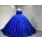 Mumuleo Royal Blue Quinceanera Dress With 3D Flowers