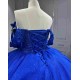 Mumuleo Royal Blue Quinceanera Dress With 3D Flowers