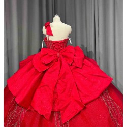 Mumuleo Bright Red Quinceanera Dresses 2026 Economics Vestidos De Quinceaera XV 15 Aos Ball Gowns Vestidos De Fiesta
