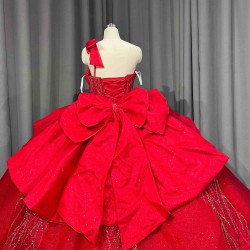 Mumuleo Bright Red Quinceanera Dresses 2026 Economics Vestidos De Quinceaera XV 15 Aos Ball Gowns Vestidos De Fiesta