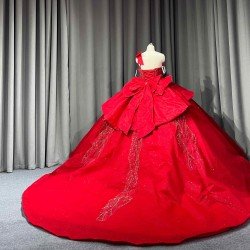 Mumuleo Bright Red Quinceanera Dresses 2026 Economics Vestidos De Quinceaera XV 15 Aos Ball Gowns Vestidos De Fiesta