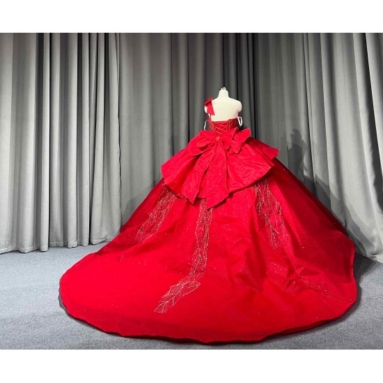 Mumuleo Bright Red Quinceanera Dresses 2026 Economics Vestidos De Quinceaera XV 15 Aos Ball Gowns Vestidos De Fiesta