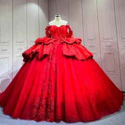Mumuleo Bright Red Quinceanera Dress Vestidos De 15 Anos Quinceanera Fashion Xv Vestido De Quinceaera Talla Pequea