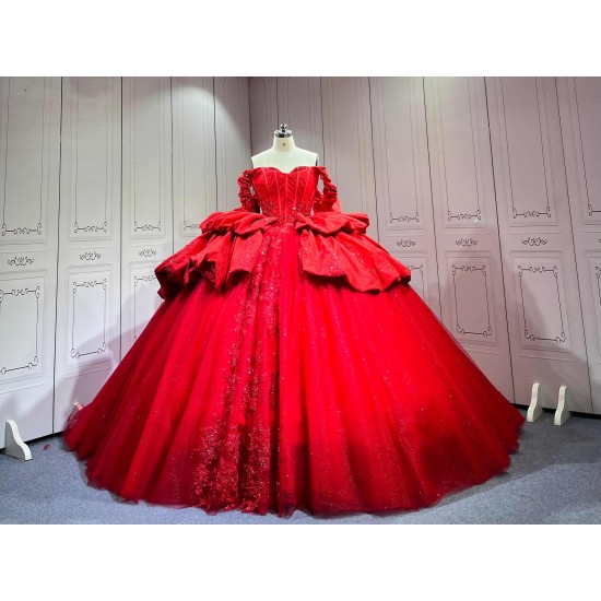 Mumuleo Bright Red Quinceanera Dress Vestidos De 15 Anos Quinceanera Fashion Xv Vestido De Quinceaera Talla Pequea