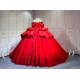 Mumuleo Bright Red Quinceanera Dress Vestidos De 15 Anos Quinceanera Fashion Xv Vestido De Quinceaera Talla Pequea
