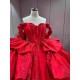 Mumuleo Bright Red Quinceanera Dress Vestidos De 15 Anos Quinceanera Fashion Xv Vestido De Quinceaera Talla Pequea