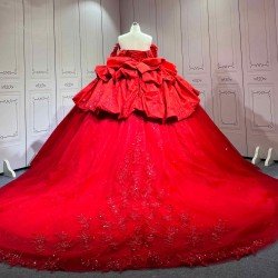 Mumuleo Bright Red Quinceanera Dress Vestidos De 15 Anos Quinceanera Fashion Xv Vestido De Quinceaera Talla Pequea