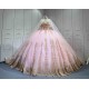 Mumuleo Pink Quinceanera Dress With Cape Vestidos De 15 Anos Quinceanera Fashion Xv Vestidos De 15 Aos Lila