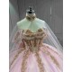 Mumuleo Pink Quinceanera Dress With Cape Vestidos De 15 Anos Quinceanera Fashion Xv Vestidos De 15 Aos Lila