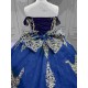 Mumuleo Navy Blue With Gold Quinceanera Dress Vestidos De 15 Anos Quinceanera Fashion Xv Vestido De 15 Aos Morado