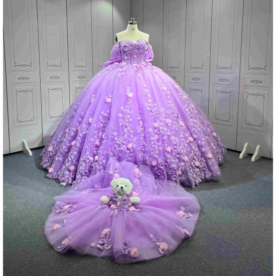 Mumuleo Lilac Quinceanera Dress 2026 Vestidos De 15 Anos Quinceanera Fashion Xv Vestidos De 15 Aos Lila