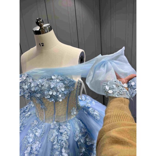 Mumuleo Sky Blue Quinceanera Dress 2026 Vestidos De 15 Anos Quinceanera Fashion Xv Anera Vestidos Xv Aos