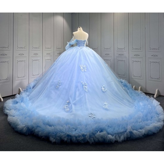 Mumuleo Sky Blue Quinceanera Dress 2026 Vestidos De 15 Anos Quinceanera Fashion Xv Anera Vestidos Xv Aos