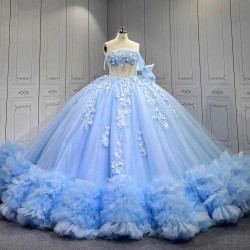 Mumuleo Sky Blue Quinceanera Dress 2026 Vestidos De 15 Anos Quinceanera Fashion Xv Anera Vestidos Xv Aos