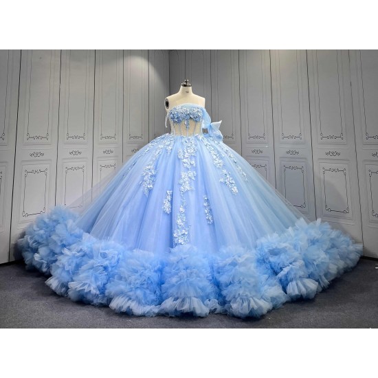 Mumuleo Sky Blue Quinceanera Dress 2026 Vestidos De 15 Anos Quinceanera Fashion Xv Anera Vestidos Xv Aos