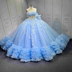 Mumuleo Sky Blue Quinceanera Dress 2026 Vestidos De 15 Anos Quinceanera Fashion Xv Anera Vestidos Xv Aos