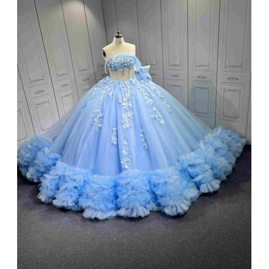 Mumuleo Sky Blue Quinceanera Dress 2026 Vestidos De 15 Anos Quinceanera Fashion Xv Anera Vestidos Xv Aos