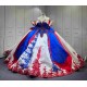 Mumuleo Snow White Inspired Quinceanera Dress 2026 Vestidos De 15 Anos Quinceanera Fashion White With Blue Fairy Tale Gown