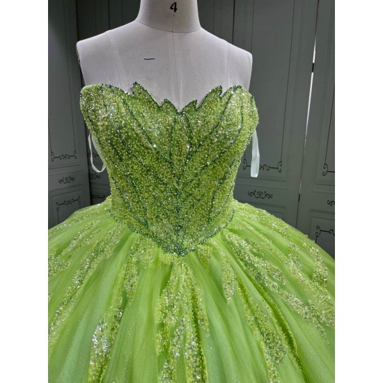 Mumuleo Lime Green Quinceanera Dress 2026 Vestidos De 15 Aos Vestidos De Quinceanera Ball Gowns