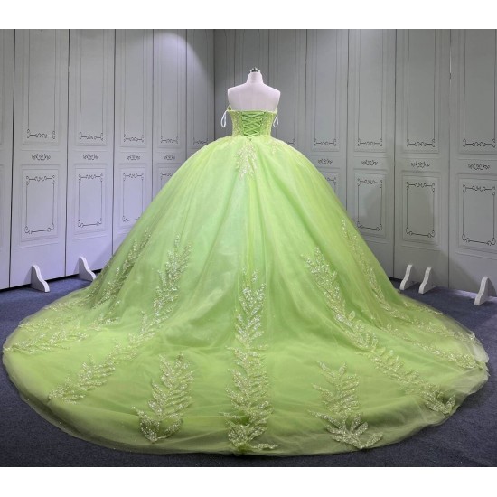 Mumuleo Lime Green Quinceanera Dress 2026 Vestidos De 15 Aos Vestidos De Quinceanera Ball Gowns