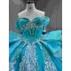 Mumuleo Mint Green Quinceanera Dress Vestidos De 15 Anos Quinceanera Fashion Xv Vestidos De 15 Aos Azul