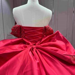 Mumuleo Bright Red Quinceanera Dress Vestidos De 15 Anos Quinceanera Fashion Xv Bestidos De 15 Aos Rojos