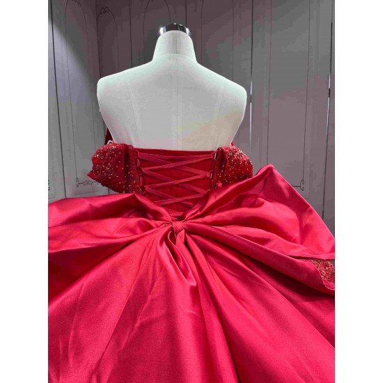 Mumuleo Bright Red Quinceanera Dress Vestidos De 15 Anos Quinceanera Fashion Xv Bestidos De 15 Aos Rojos