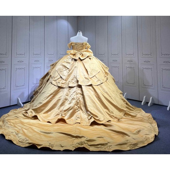 Mumuleo Gold Quinceanera Dress 2026 Vestidos De 15 Anos Quinceanera Fashion Xv Vestido De 15 Aos Morado