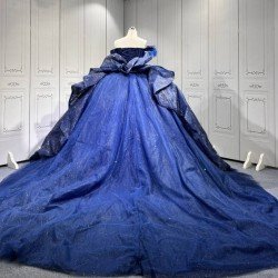 Mumuleo Navy Blue Vestidos De15 Anos Glitter Quinceanera Fashion Xv Anera Sweet 16 Princess Party Gowns