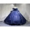 Mumuleo Navy Blue Vestidos De15 Anos Glitter Quinceanera Fashion Xv Anera Sweet 16 Princess Party Gowns