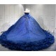 Mumuleo Navy Blue Quinceanera Dress with Bowtie Off the Shoulder Vestidos De Quinceaera 2026 Vestidos De 15 Anos