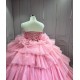 Mumuleo Pink Layered Quinceanera Dresses 2026 Vestidos De 15 Anos XV Vestidos Quinceaeras Ball Gowns Para 15 Womens Party Wear