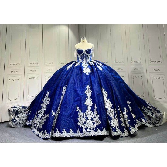 Mumuleo Navy Blue Vestidos De15 Anos Fuchsia Quinceanera Fashion Xv Anera Sweet 16 Princess Gowns Quinceaeras Ball Gowns Para 15