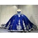 Mumuleo Navy Blue Vestidos De15 Anos Fuchsia Quinceanera Fashion Xv Anera Sweet 16 Princess Gowns Quinceaeras Ball Gowns Para 15