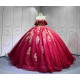 Mumuleo 2 in 1 Burgundy Quinceanera Dress 2026 With Matching Dancing Short Dresses Vestidos De Quince Anos