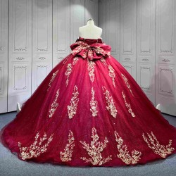 Mumuleo 2 in 1 Burgundy Quinceanera Dress 2026 With Matching Dancing Short Dresses Vestidos De Quince Anos