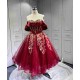 Mumuleo 2 in 1 Burgundy Quinceanera Dress 2026 With Matching Dancing Short Dresses Vestidos De Quince Anos