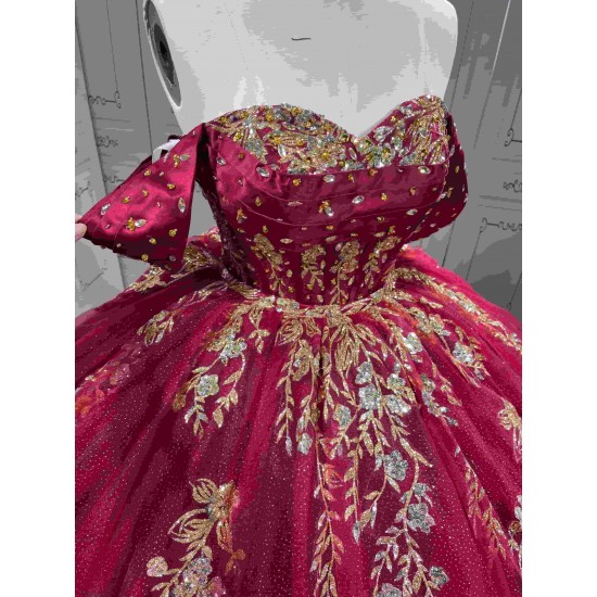 Mumuleo 2 in 1 Burgundy Quinceanera Dress 2026 With Matching Dancing Short Dresses Vestidos De Quince Anos
