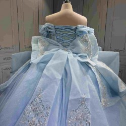 Mumuleo Sky Blue Sweet 16 Quinceanera Dresses Azul Customize Miss XV Vestido De Anos 15 2026 Quinceanera Ball Gowns