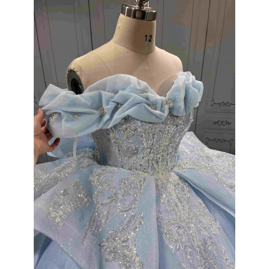 Mumuleo Sky Blue Sweet 16 Quinceanera Dresses Azul Customize Miss XV Vestido De Anos 15 2026 Quinceanera Ball Gowns
