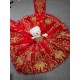 Mumuleo Red With Gold Bear Dress for Vestidos De 15 Aos Quinceanera Dresses Matching Doll Dressn 2026