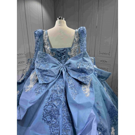 Mumuleo Plus Size Blue Quinceanera Dresses Azul Vestido De Quince 15 Customize Miss XV Vestido De Anos Wholesale