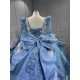 Mumuleo Plus Size Blue Quinceanera Dresses Azul Vestido De Quince 15 Customize Miss XV Vestido De Anos Wholesale