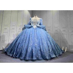 Mumuleo Plus Size Blue Quinceanera Dresses Azul Vestido De Quince 15 Customize Miss XV Vestido De Anos Wholesale